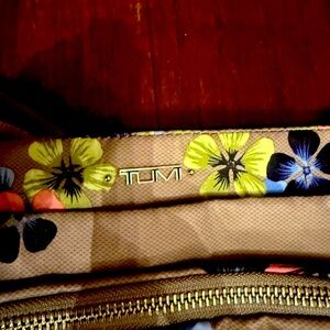 TUMI Floral Brown Travel Bag